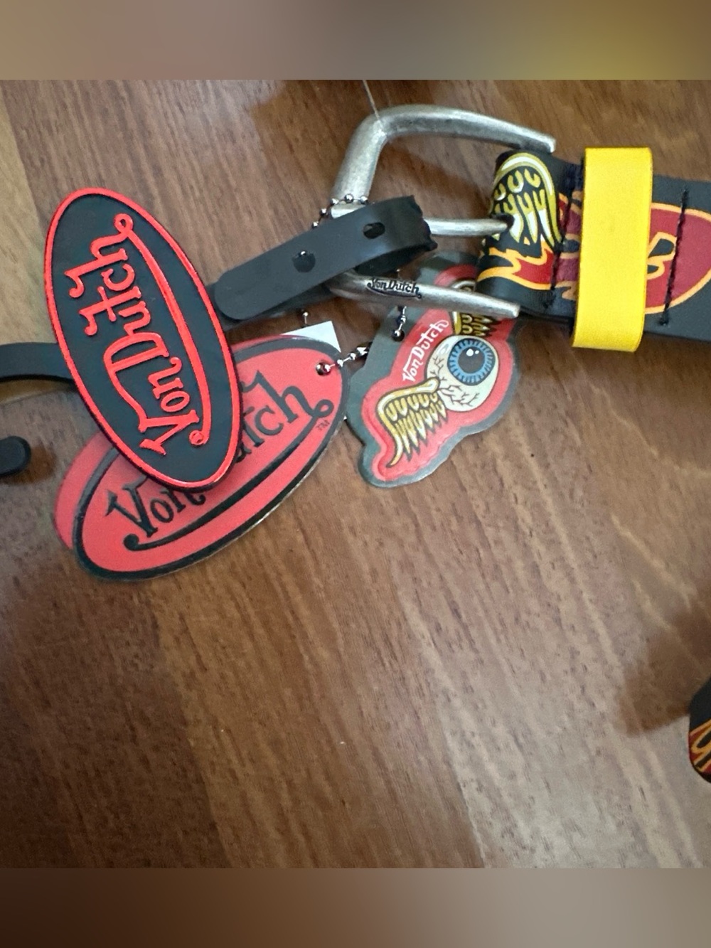 Von Dutch Black Belt and Yellow Accent
